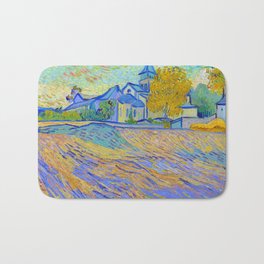 Vincent van Gogh "View of the Asylum and Chapel of Saint-Rémy" Bath Mat