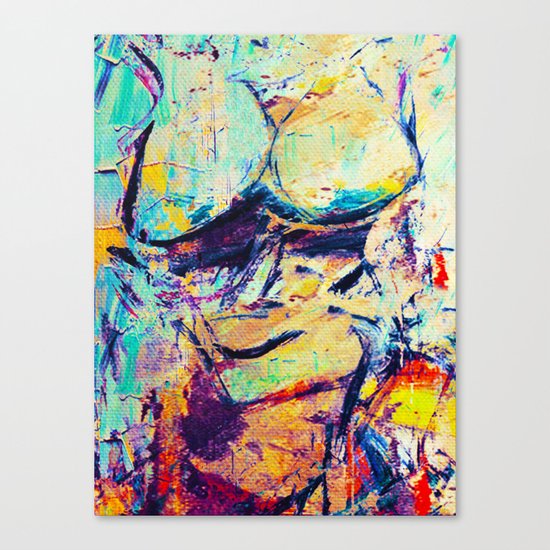 The Bath Of Fat Woman Canvas Print