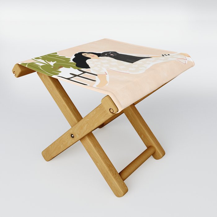 Best friendship story Folding Stool