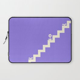 Simple minimal stairs with flower and sprout 7 Laptop Sleeve