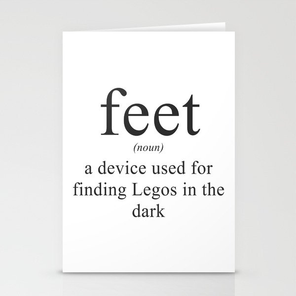 WHAT ARE FEET? - DEFINITION Stationery Cards