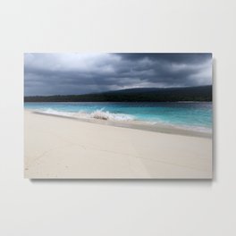 Timor-Leste | Dark clouds over the blue water | Jaco Island Metal Print | Photo, Color, Wave, Timor Leste, Weather, Jacoisland, Travelphotography, Sea, Whitebeach, Film 