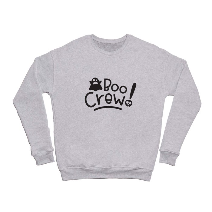 Boo Crew Ghost Saying Crewneck Sweatshirt