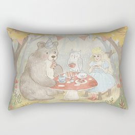 The Forest Tea Party Rectangular Pillow