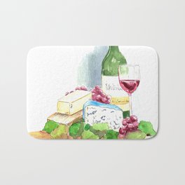 Wine & Cheese Bath Mat
