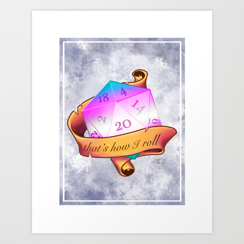 D20 D D Dice Trans Pride Art Print By Tlcartco Society6 I'm reall fan of dnd stuff, so i draw dices for my future prints. d20 d d dice trans pride art print by tlcartco