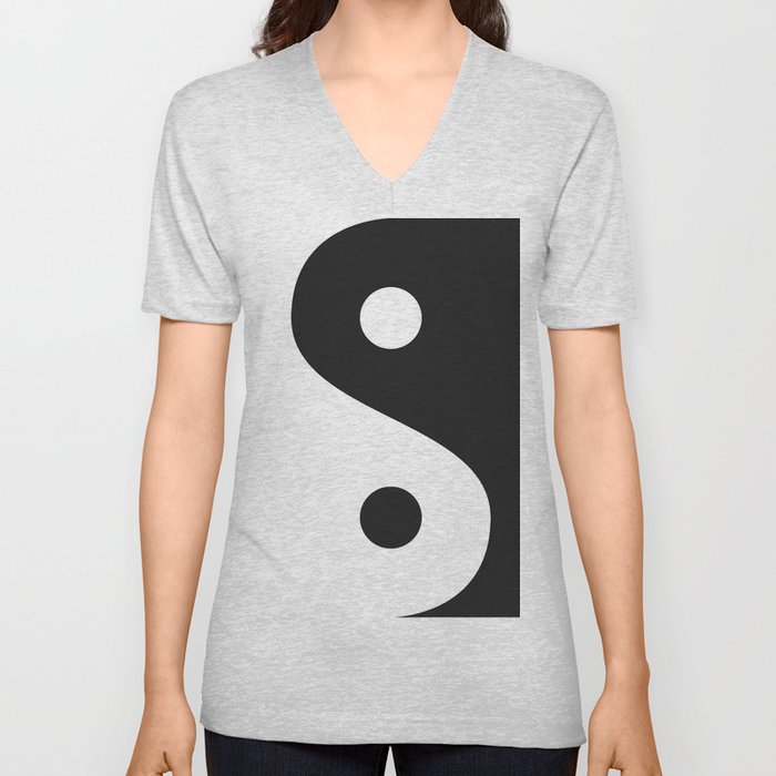 Ying-Yang No.2 V Neck T Shirt