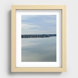 New England Oasis on the Bay Recessed Framed Print