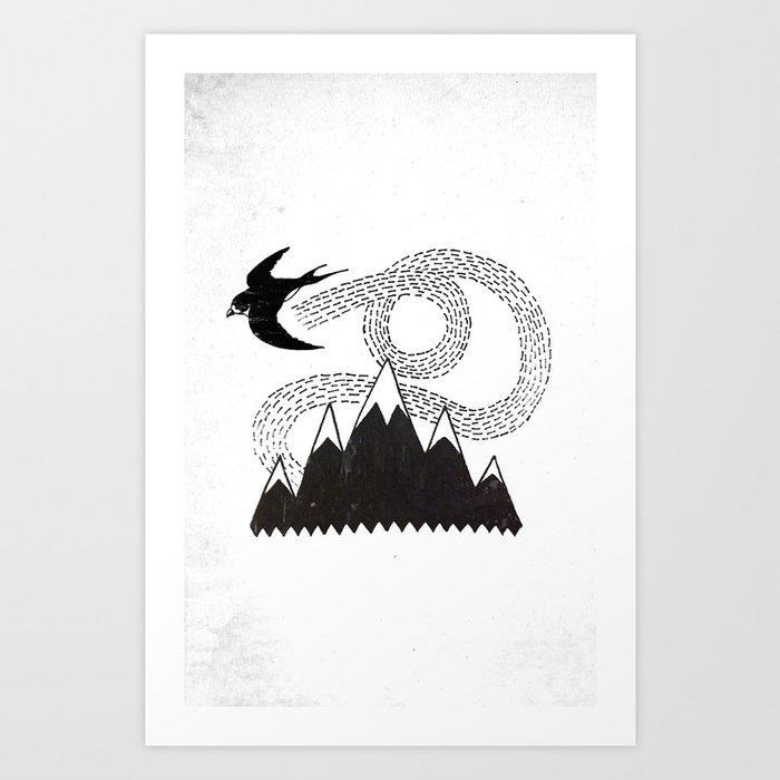 Mountain Swallow Art Print