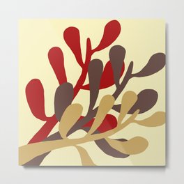 Mistletoe Abstract Autumn colors  Metal Print