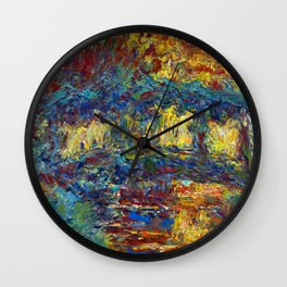Claude Monet Japanese Bridge III Wall Clock