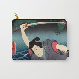 Gonpachi Fighting at Suzugamori (Utagawa Kunisada) Carry-All Pouch