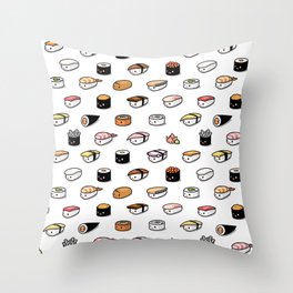 Sushi Lovers Throw Pillow