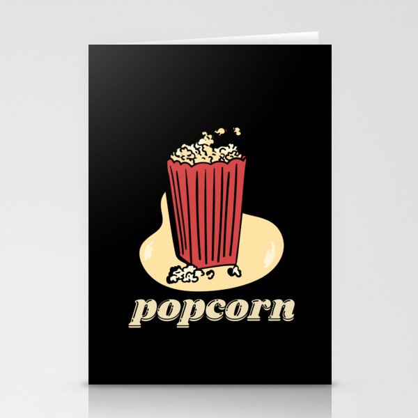 Classic Cartoon Popcorn Stationery Cards