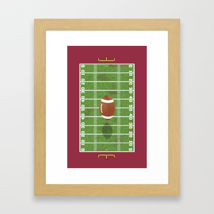 Football Field Framed Art Print