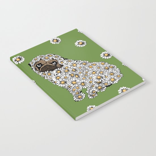 Pug Daisy Notebook