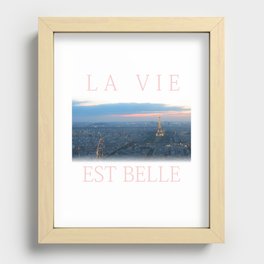 La Vie Est Belle Recessed Framed Print