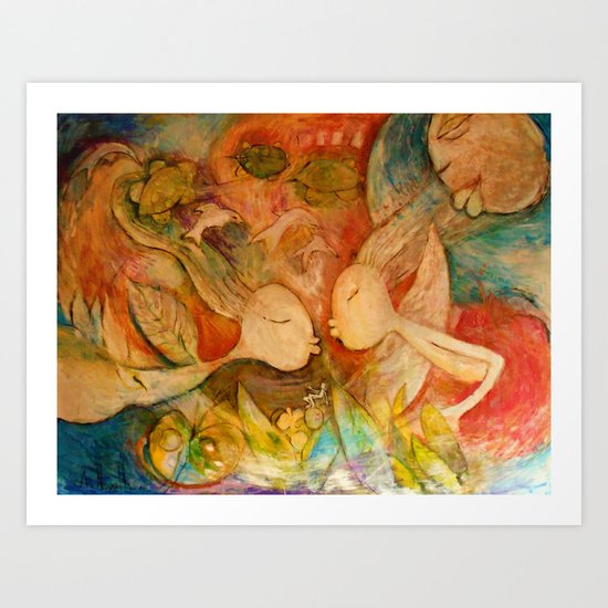 EL BESO Art Print