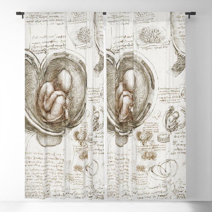 Studies of the Foetus in the Womb Blackout Curtain