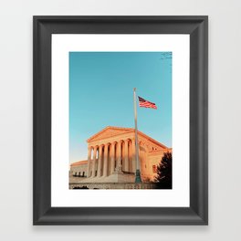 SCOTUS at sundown Framed Art Print