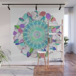Colorful Flower Art Petal Mandala Wall Mural