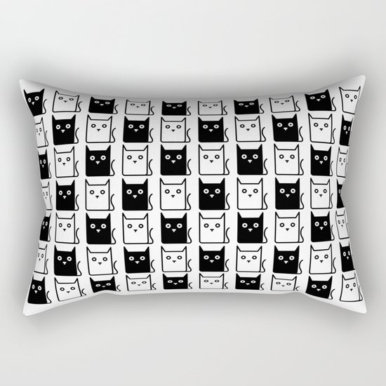 A Chess of Cats Rectangular Pillow