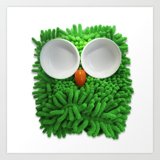 Hootie the House Owl! Art Print