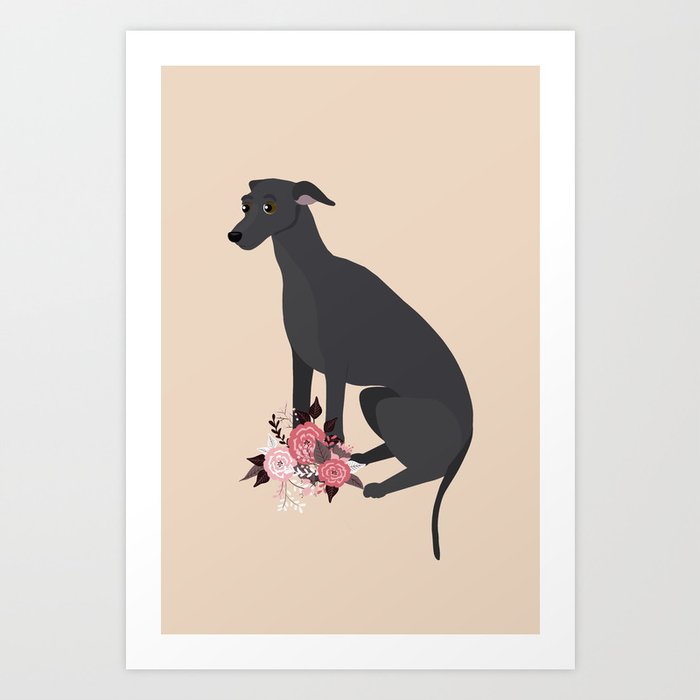 Black dog cheap art prints