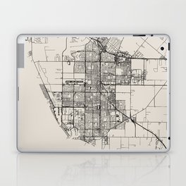 Oxnard, California - City Map Poster Laptop Skin