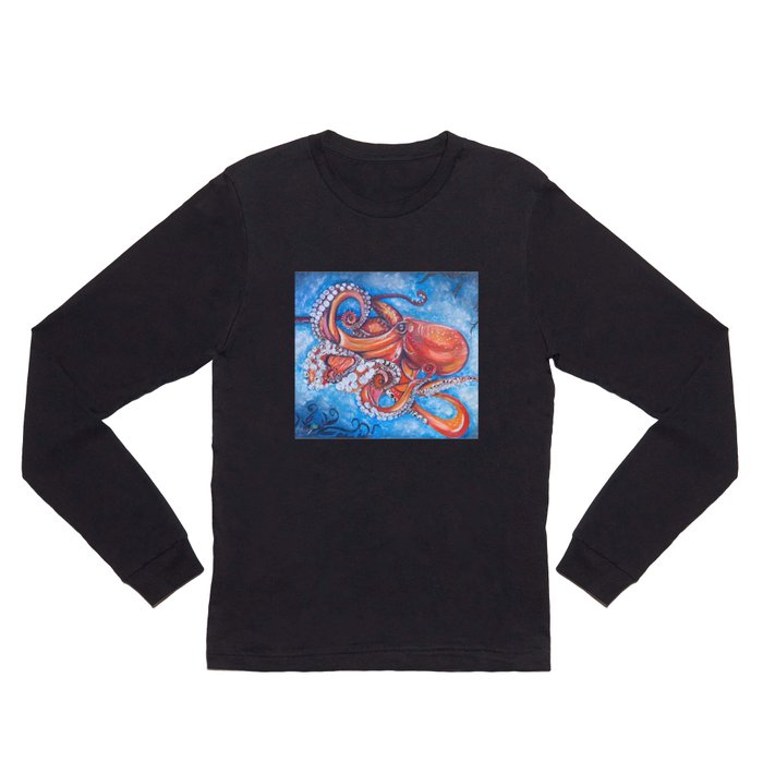 Colorful Octopus Long Sleeve T Shirt