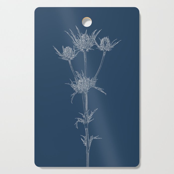 Milk Thistle Blueprint Cutting Board