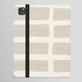 hampton painted blocks khaki iPad Folio Case