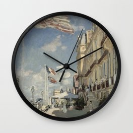 Claude Monet - Hôtel des roches noires Wall Clock