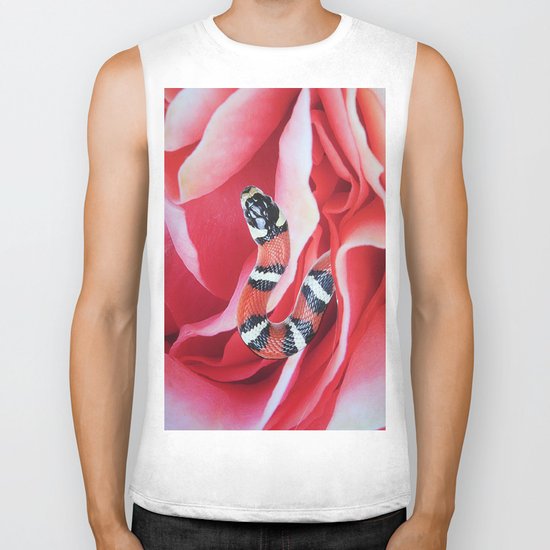 Floral Coral Snake Biker Tank