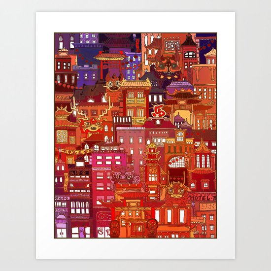 China Town Art Print