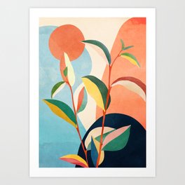 Colorful Branching Out 17 Art Print