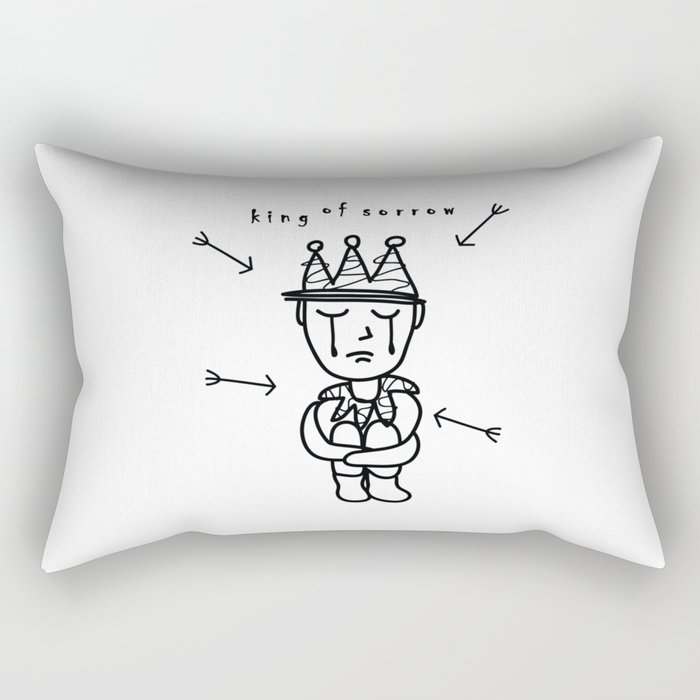 King Of Sorrow Rectangular Pillow