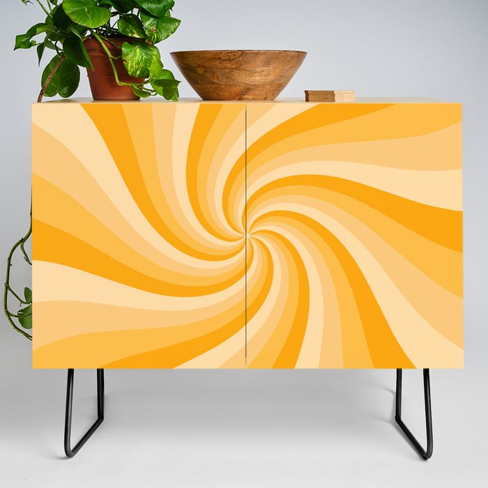 Honey Spiraling Credenza