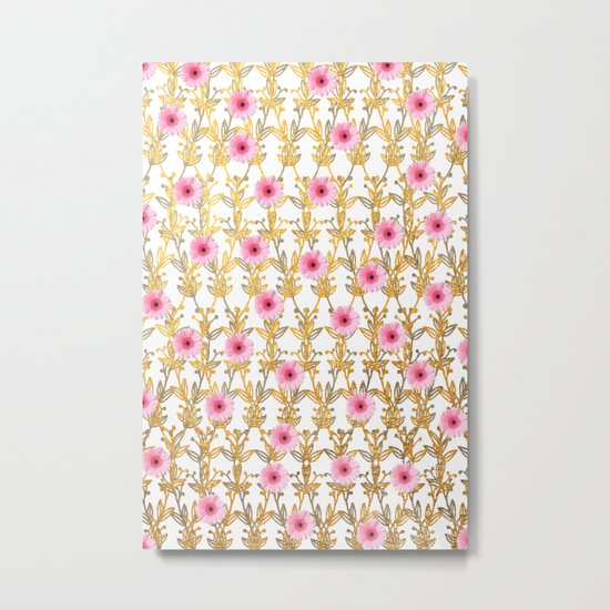 Hugging Bloom Metal Print