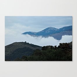 Hills Clouds Scenic Landscape 5 Canvas Print