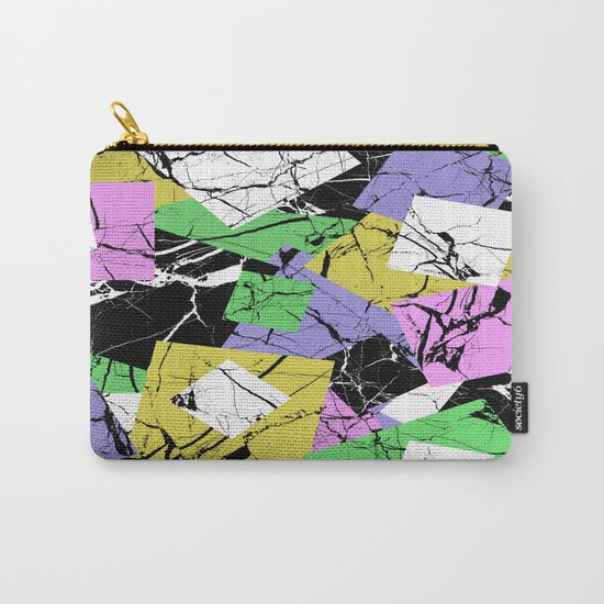 Pastel Marble Tiles Abstract Pattern Carry-All Pouch
