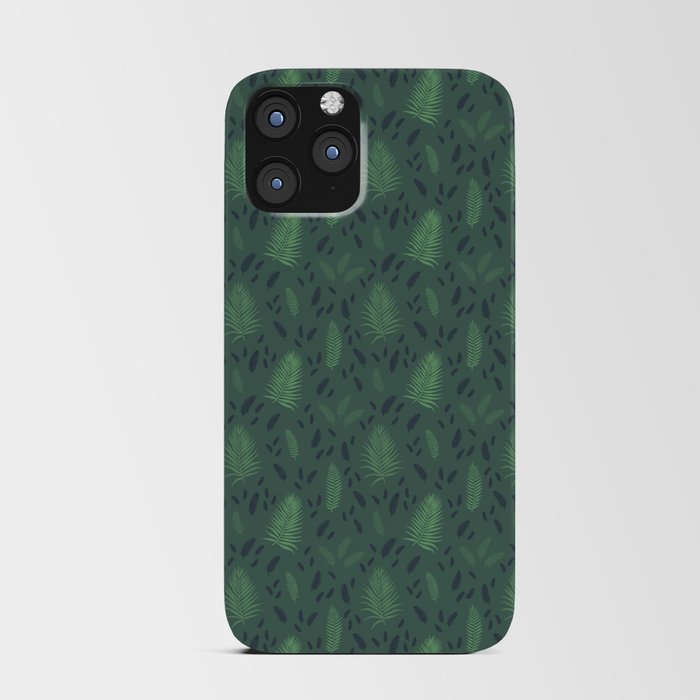 Palm Leaves Pattern iPhone Card Case