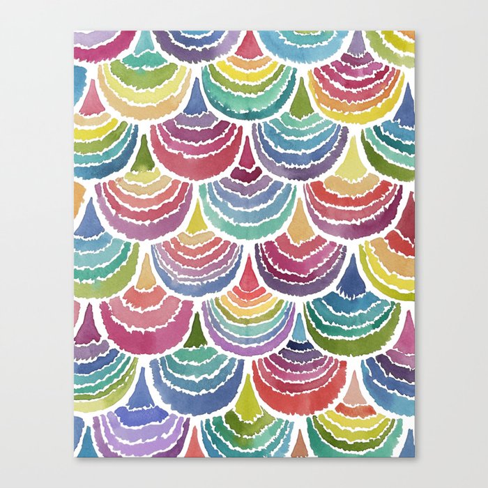 Rainbow Scales Canvas Print