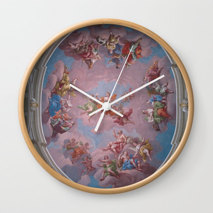 Admont Abbey Ceiling Painting Renaissance Fresco Wall Clock