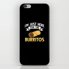 Burrito Tortilla Wrap Breakfast Bowl Vegan iPhone Skin
