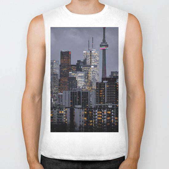 City night ville Biker Tank