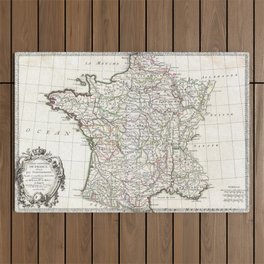 Old map of france Outdoor Rug