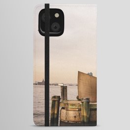 Cloudy Day at the Pier | Travel Photography | New York City iPhone Wallet Case