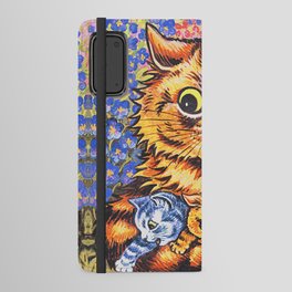 Louis Wain - A Cat with her Kittens  Android Wallet Case
