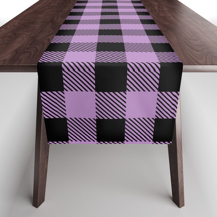 Plaid (lavender purple/black) Table Runner